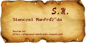 Stenczel Manfréda névjegykártya